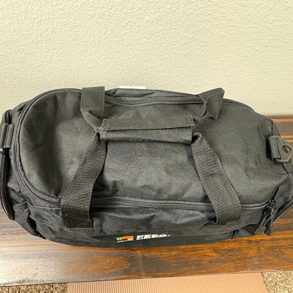 Port Authority Black Grey Lined 100% Polyester Feed The Children Logo Dufflebag - Picture 3 of 10